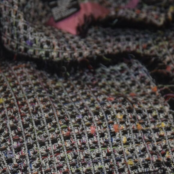 Vintage George rainbow Tweed Blazer jacket Size 12 - Picture 2 of 3